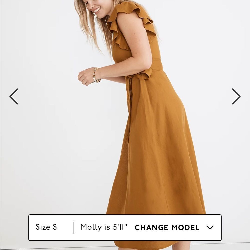 Madewell midi wrap dress